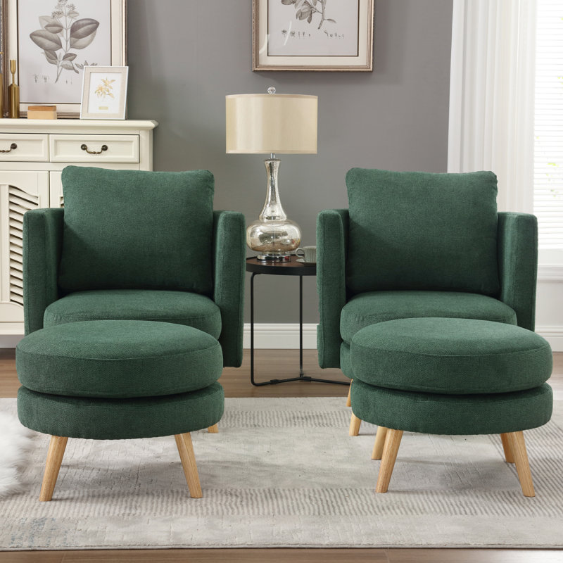 Fauteuil Kearah, Vert, Naturel