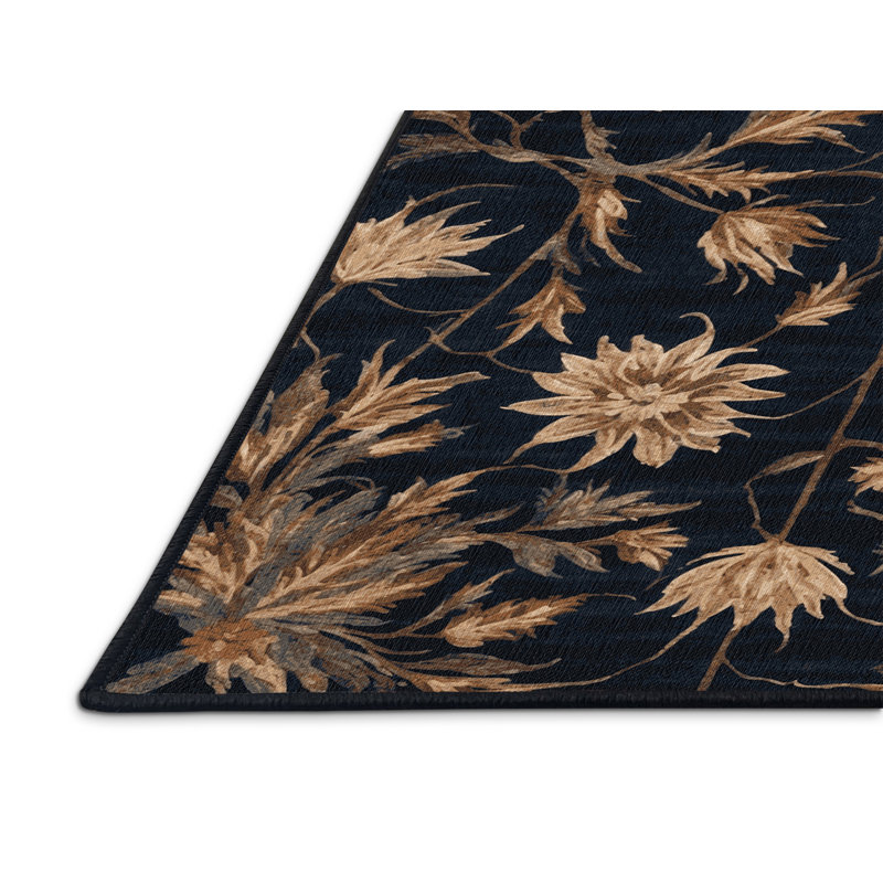 Tapis gris lavable à la machine, Rectangle 5 pi x 7 pi