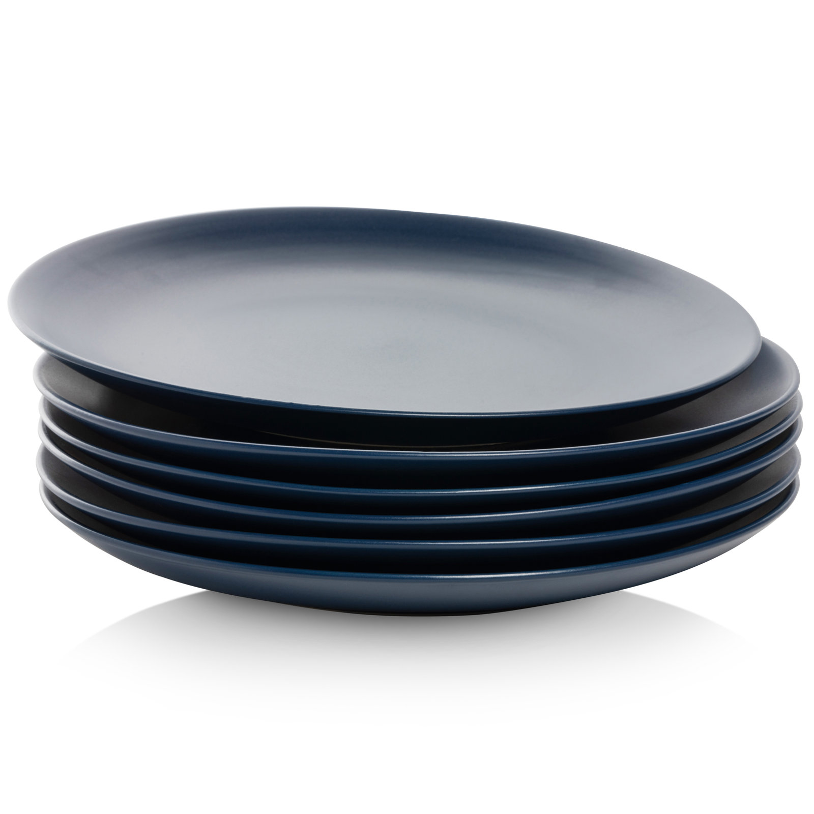Ten Strawberry Street Wazee Matte 11" Dinner Plate, Midnight Blue
