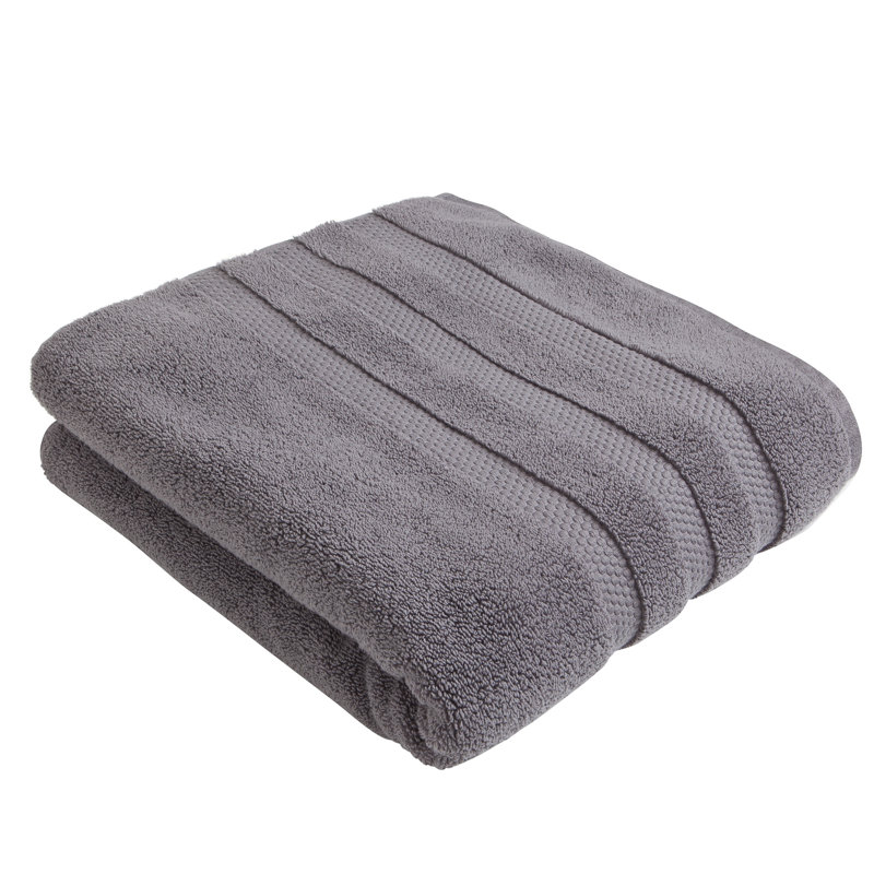 Espinoza Zero Twist 8 Piece 100% Cotton Towel Set, Charcoal Gray
