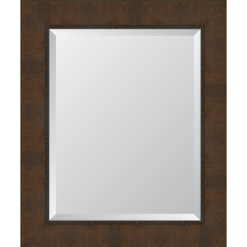 Miroir mural Gullion, H 36,5 po x l 30,5 po, Noyer