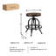 Quintara Swivel Adjustable Height Counter Stool with Metal Frame-1244543150