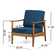 James Outdoor Patio Chair with Cushions