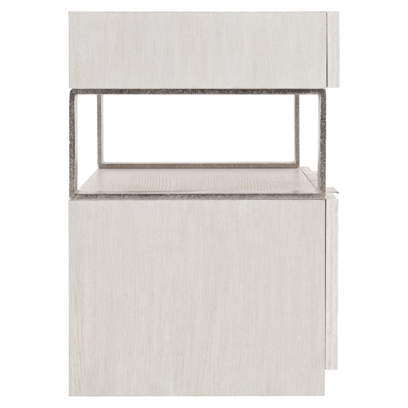 Cream Transitional 4-Drawer Legal Size Filing Credenza