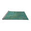 Tapis bleu tissé à la machine-1510975247