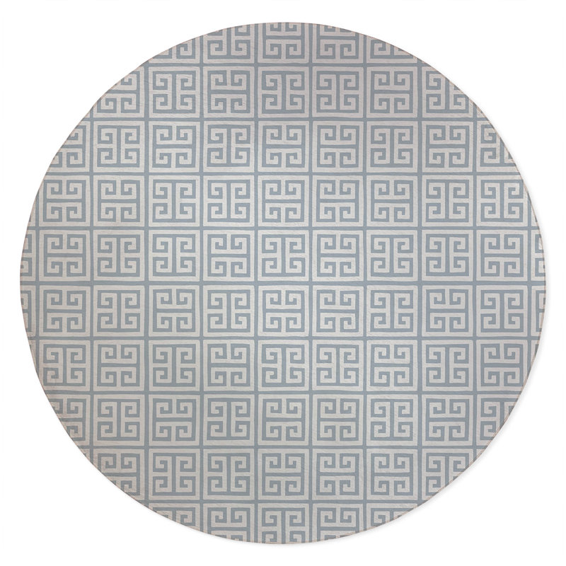 Cuddle Key Non-Slip Outdoor Rug, Round 5'