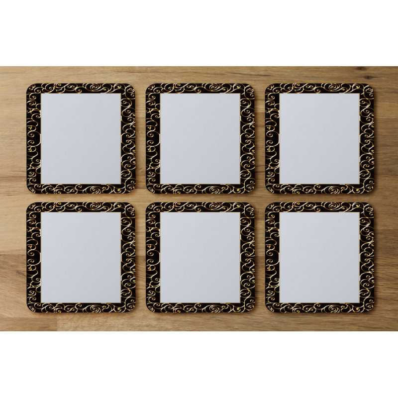Square 6 Piece Coaster Set