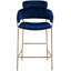 Tabouret de comptoir en velours beige Yara-75000052