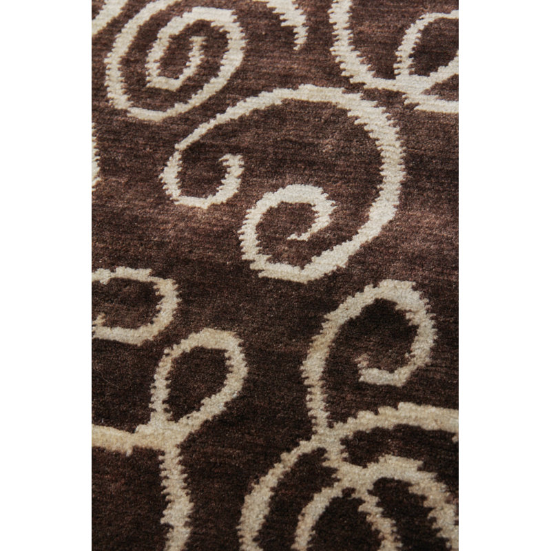 Metropolitan Hand Woven Wool Abstract Area Rug, Rectangle 6' x 9'