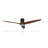 60" Modern Solid Wood Blade Flush Mount Ceiling Fan with LED Light and Remote-1299420065-1299420079-1299420077