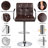 Pete Swivel Upholstered Adjustable Height Counter Stool with Metal Frame-694174960