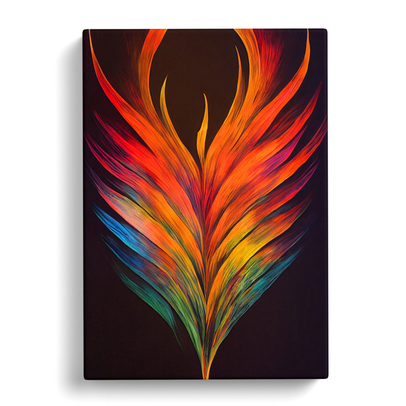 XC1022-1766X Daring Feather - Wrapped Canvas Print, 50cm H x 35cm W x 3cm D
