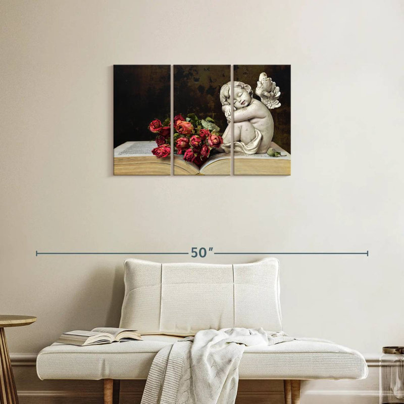 Leisha Cherub, 20" H x 33" W