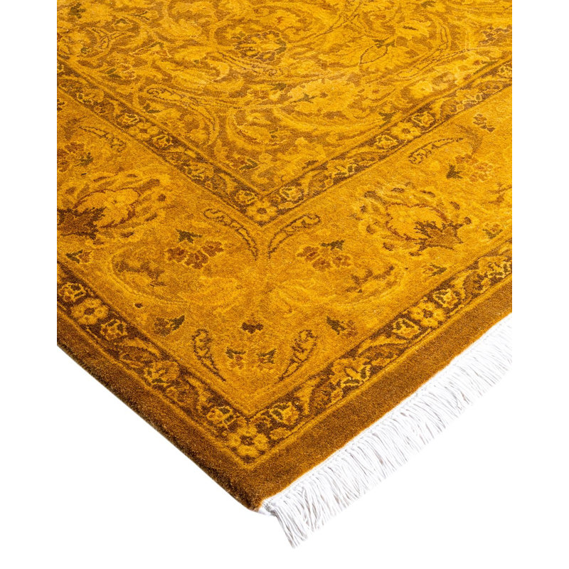Overyed One-of-a-Kind Rectangle 4'1" x 6'3" Hand Knotted Area Rug