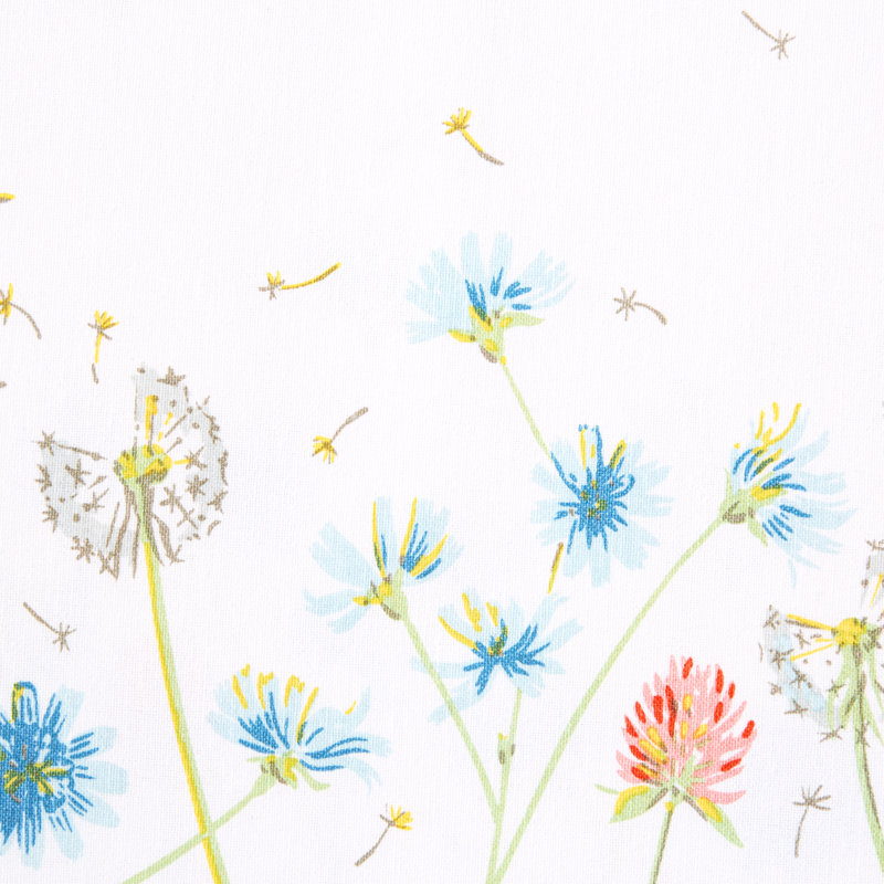 FIESTA Breezy Floral Placemat Set, White/Blue/Pink, 13" 4-Pack