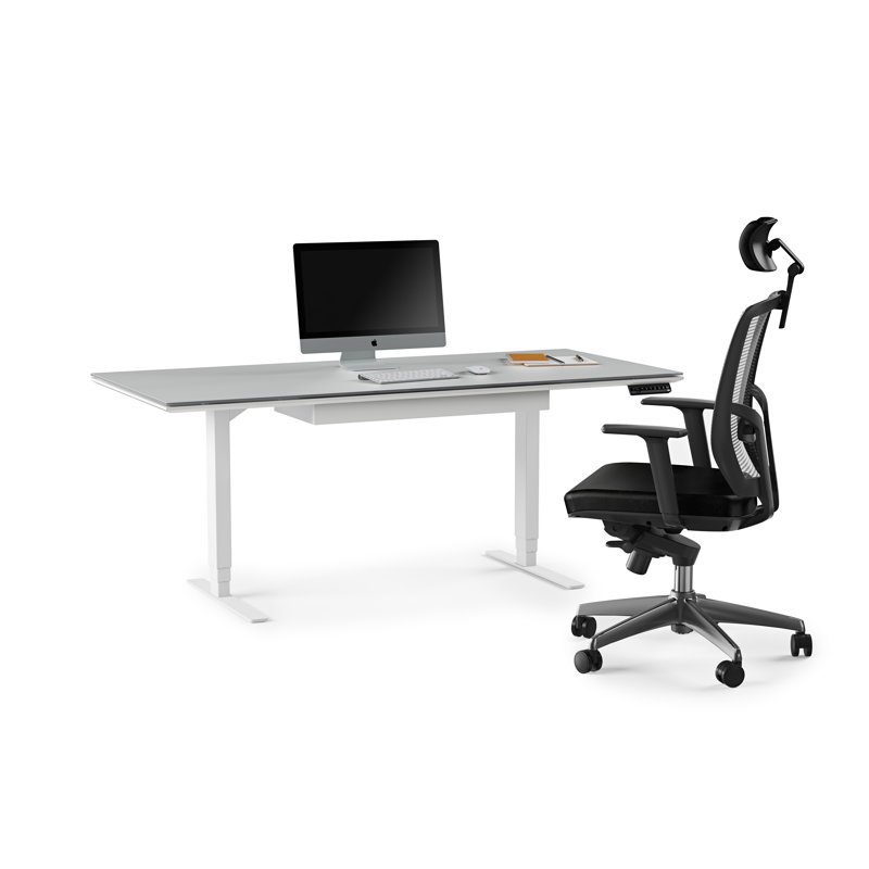 Centro Height Adjustable Computer Desk, 24.75" H x 66" W x 30" D