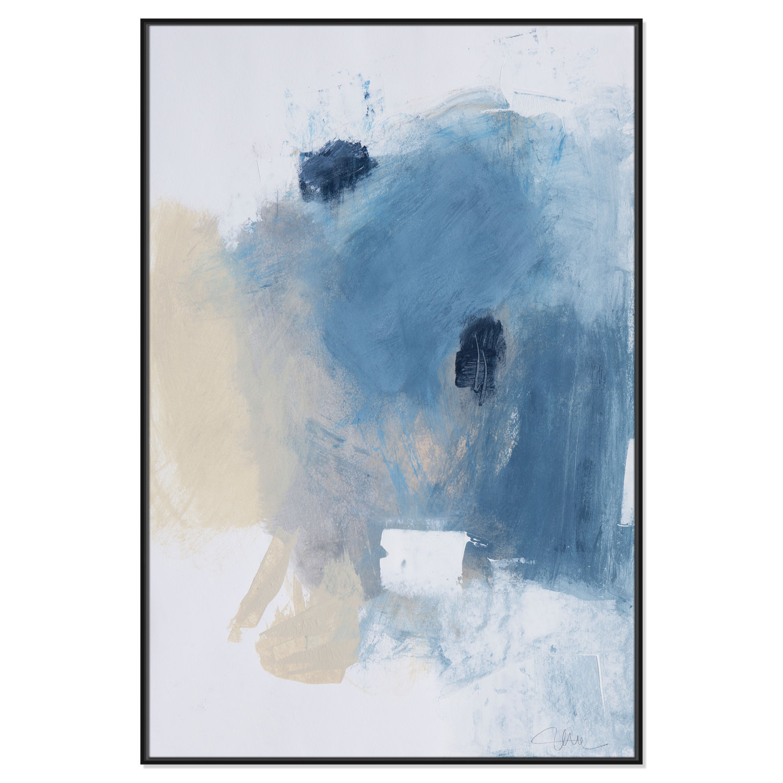 Coastal Carnival Collection "Coastal Carnival I" Print, No Mat, 61.5" H x 41.5" W x 2" D, Black Floater Framed Canvas