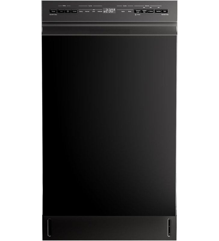 Midea MDF18A1ABB Built-in Dishwasher, 8 Settings, 6 Programs, Stainless Steel Tub, Heated Dry, White