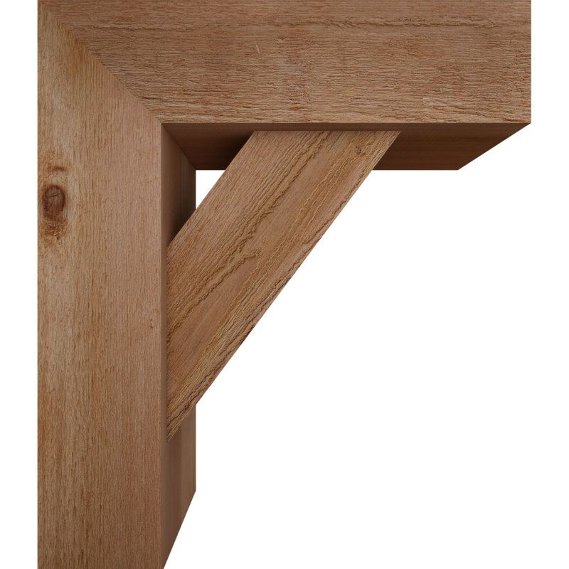Support de bloc traditionnel avec entretoise décalée, 28 x 24, Cèdre rouge occidental de l 8 po (scié brut)