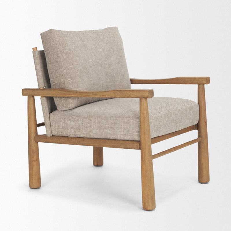  Ensemble de huit chaises avec accoudoirs en tissu gris et brun