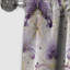 Motif damassé mauve et blanc art déco II - Rideau damassé - Rideau occultant - 1 panneaux-107534954