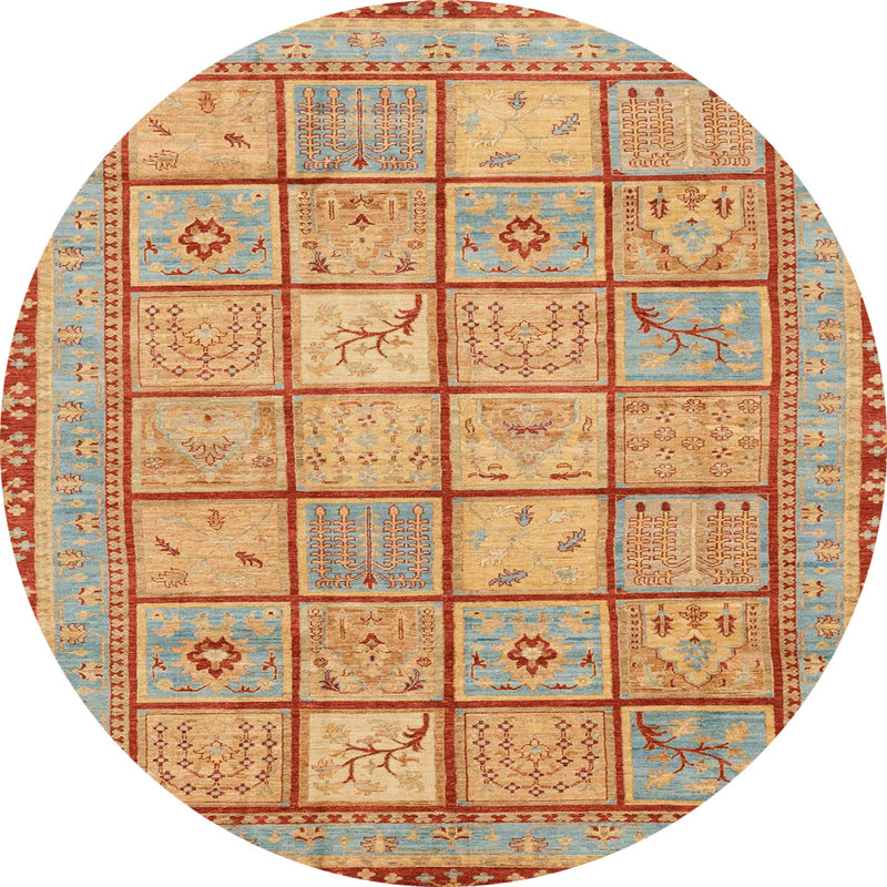 Abstract Indoor Rug, Round 6'