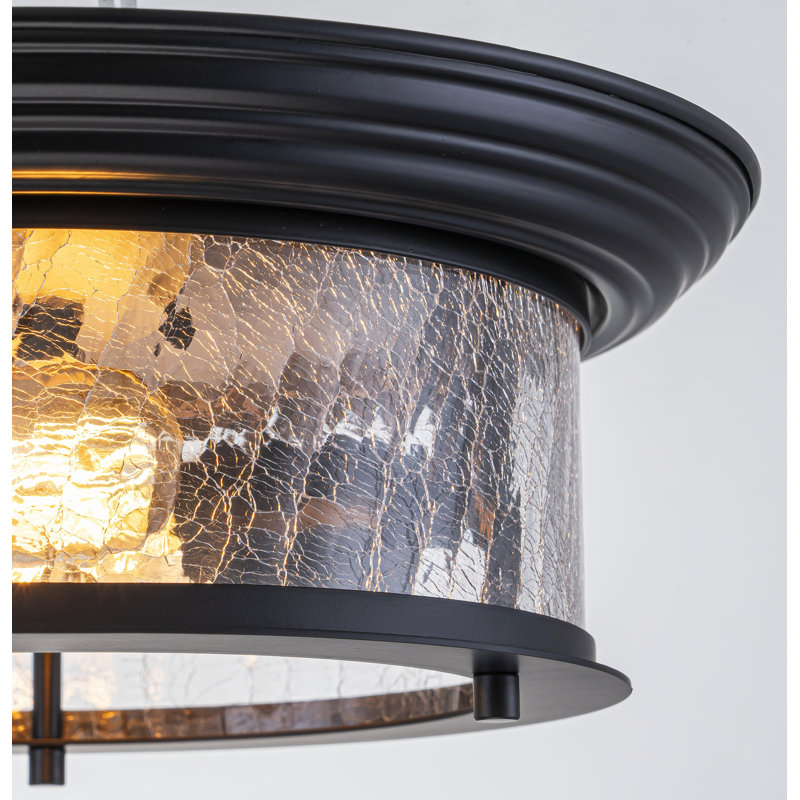 Plafonnier encastré en verre 2 lumières Boatner