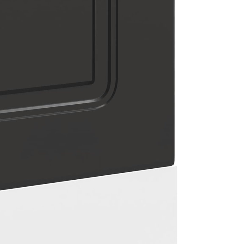 Dishwasher Panel Kalmar Artisan Oak 1.5X67 Cm Engineered Wood, Black, 67cm H x 60cm W x 1.5cm D