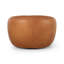 Saldana Leather Swivel Club Chair
