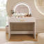 Coiffeuse de 39 po avec miroir et écran tactile, coiffeuse avec tiroir pour chambre à coucher
