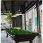 Billard 3 lumières Arles en noir mat + laiton frotté-170934014