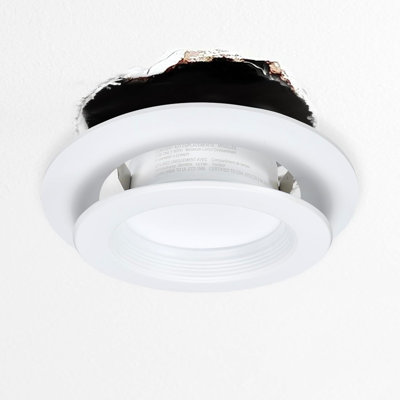 4 Inch Recessed Light Goof Rings 12 Pack Plastic Ceiling Light Trim Rings for Oversized Drywall Holes