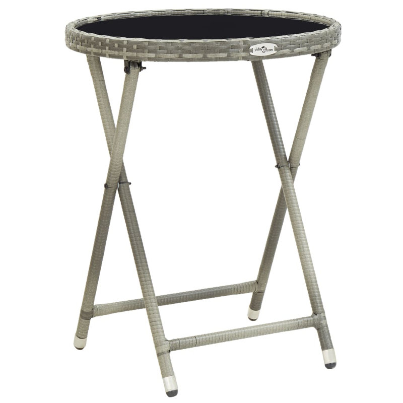 Foldable Coffee Table, Light Gray
