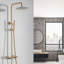 Système de douche thermostatique, or brossé