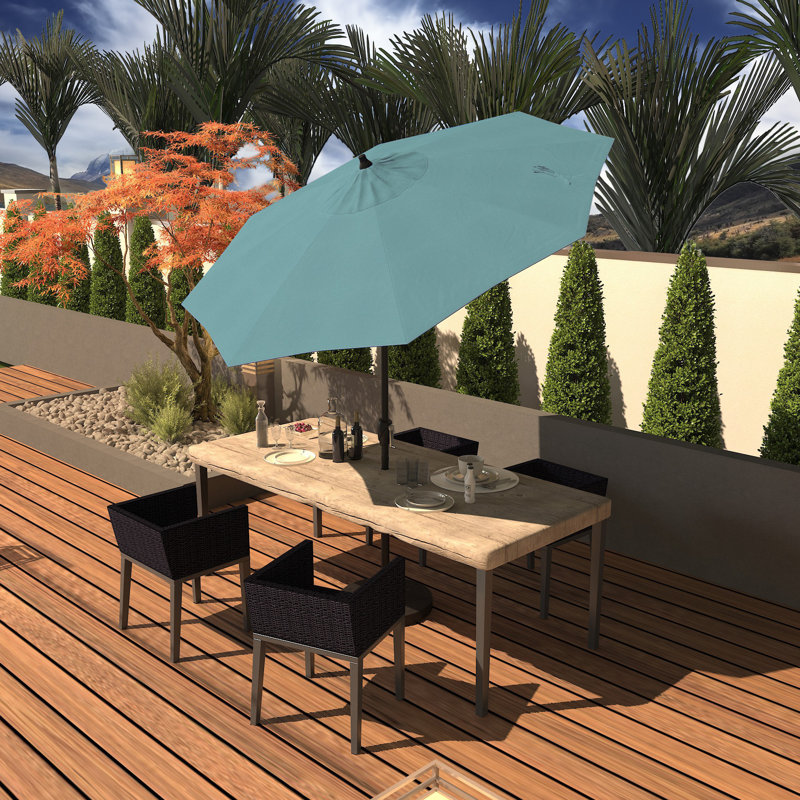 Parasol de marché 7 pi 5 po Kelliher, Toile Aruba Sunbrella®
