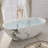 63" Freestanding Bathtub Solid Surface Freestanding Soaking Tub-124895907