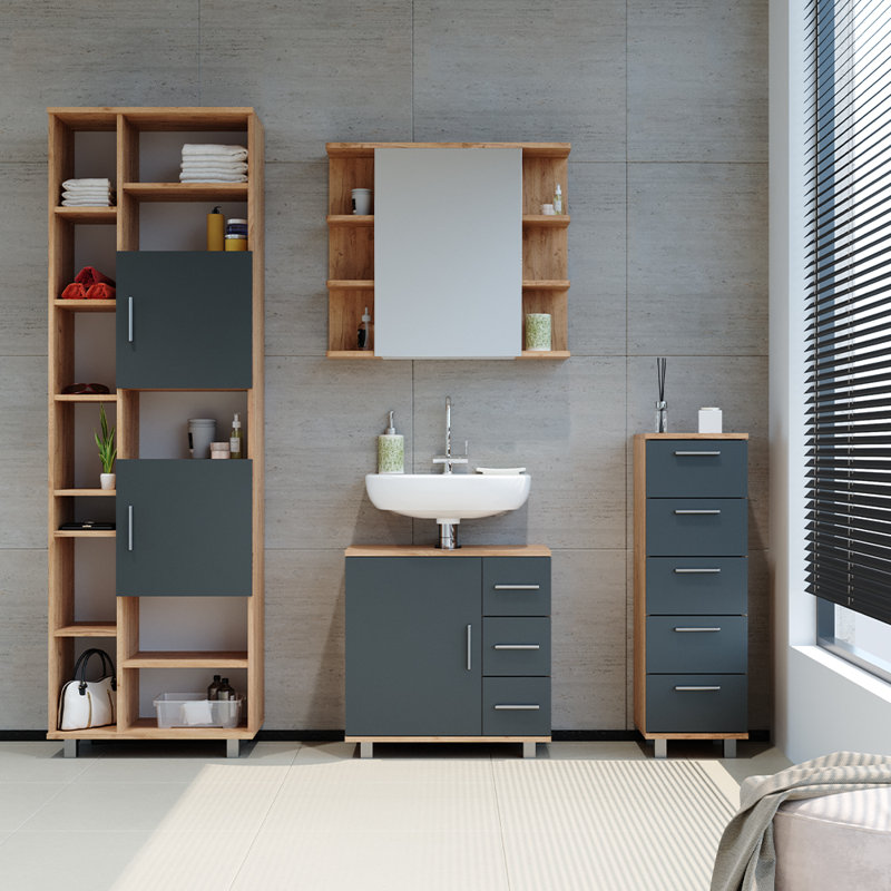 Seher Freestanding Linen Cabinet