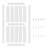 30 X 84 MDF White H-Shape Latticework Barn Door With Full Set Hardware (Includes Complete Slide Kit And Door Handle)-105552586
