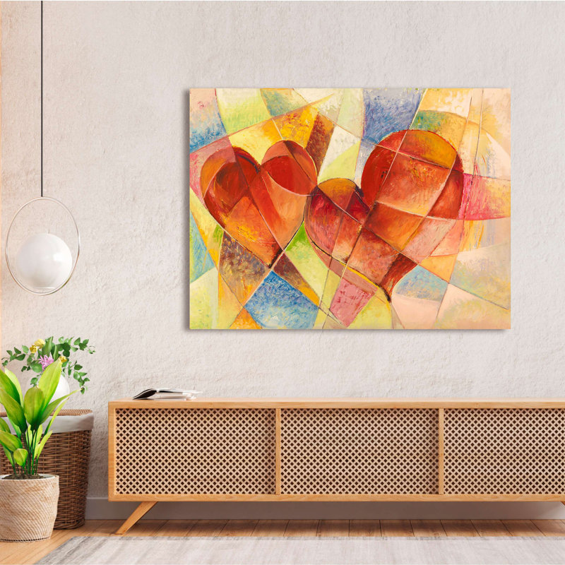 Wrapped Canvas Print: Luigi Florio, Two Hearts, 60cm H x 80cm W