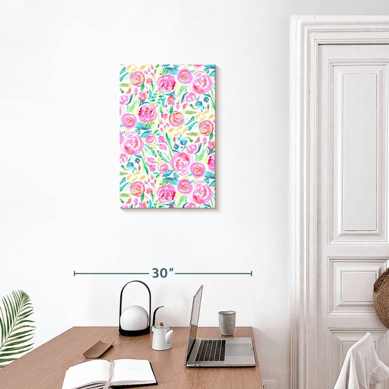 Harnek Spring Roses Pastel, 24" H x 16" W