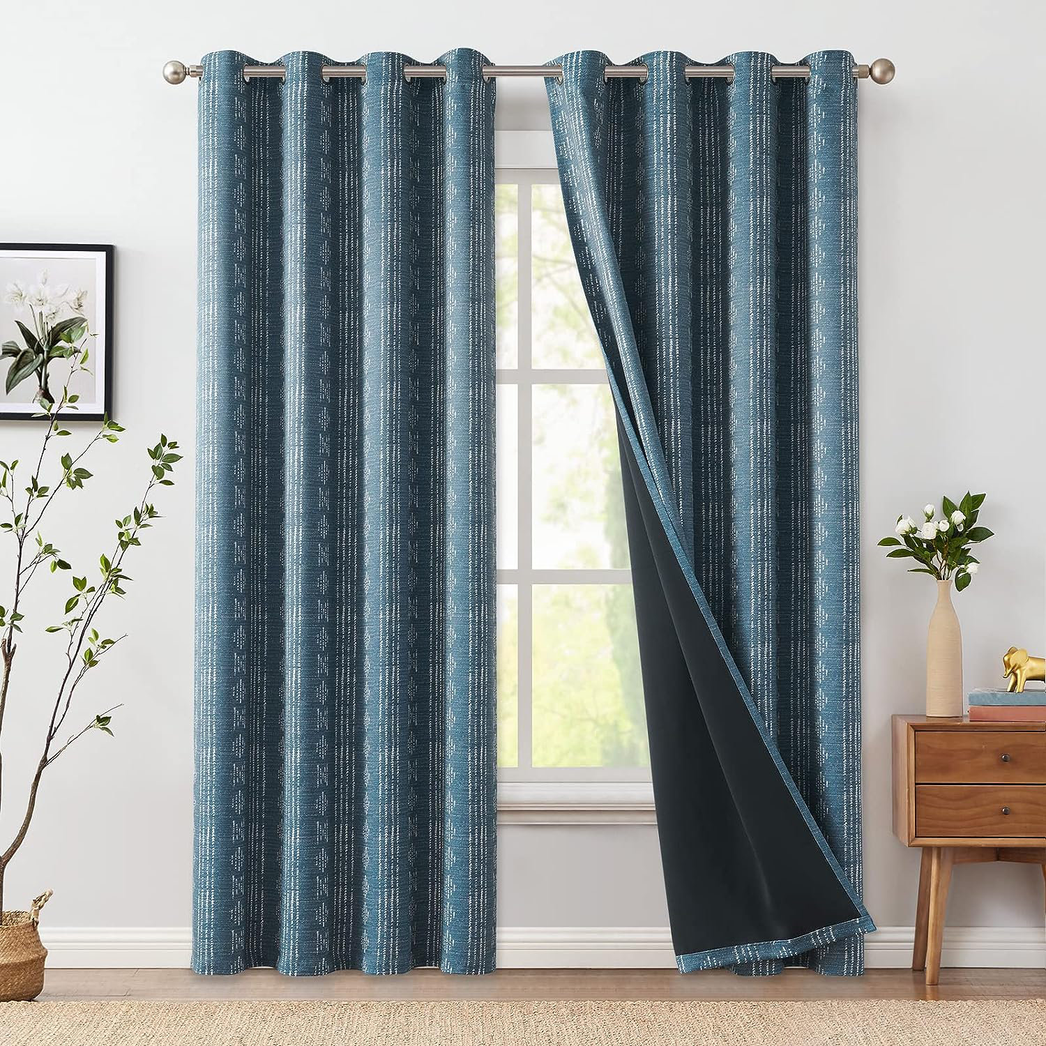 Union Rustic Ayani Blackout Boho Curtains Bedroom Curtain Pair & Reviews | Wayfair