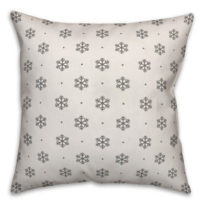  Housse de coussin Simple Snowflake