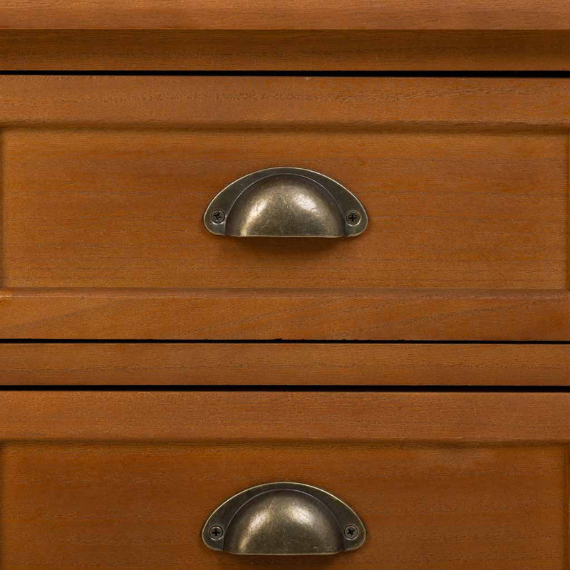 Leann 45cm W Solid Wood Bedside Table