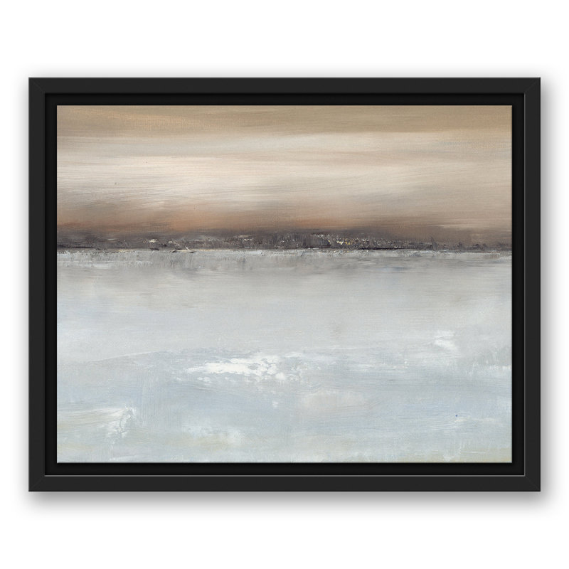 Reflections Floating Framed Canvas, 12.75" H x 15.75" W x 1.75" D, Black Floater Framed