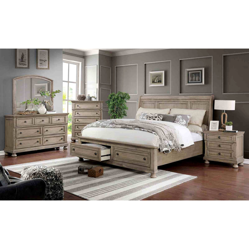 Table de chevet style transitionnel 1pc