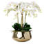 Silk Orchid Faux Floral Arrangement in Planter