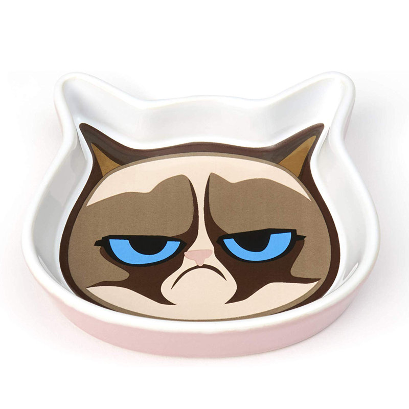 Bol facial pour chat grumpy, Rose