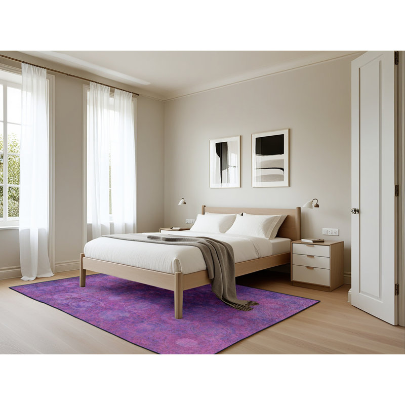Anitrice Geometric Indoor Rug, Rectangle 5' x 7'