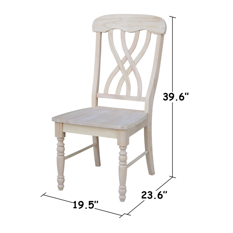 Demica 18'' H Solid Wood Side Chair