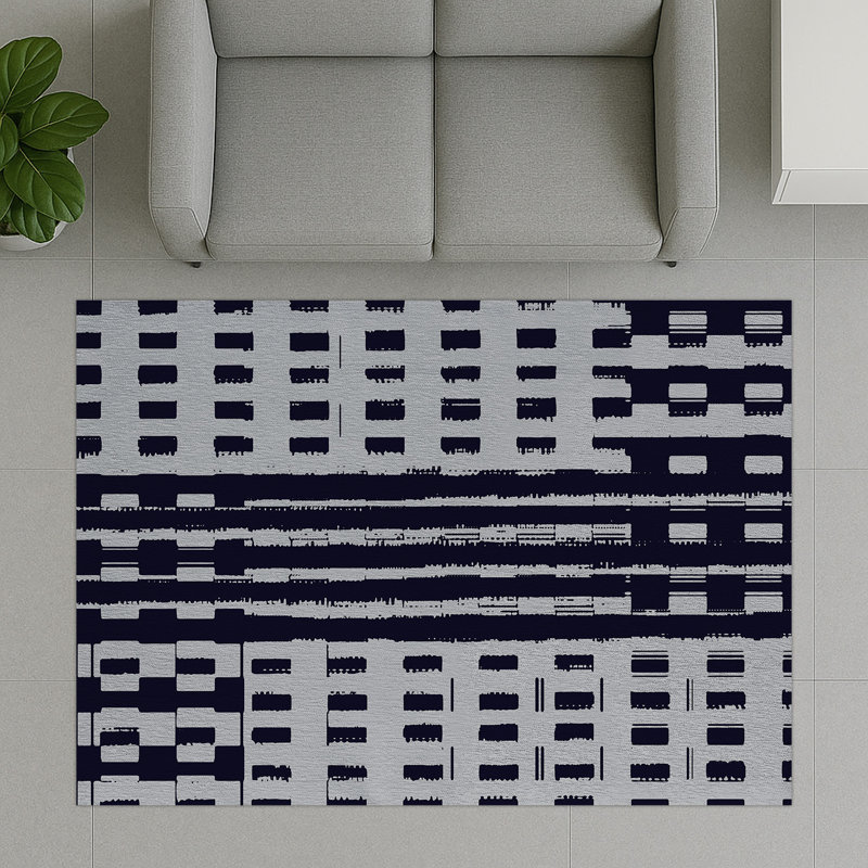 Geometric Area Rug, Rectangle 140 x 200 cm